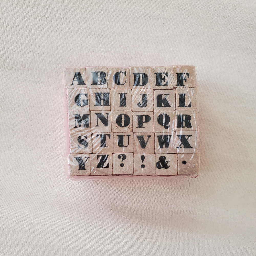 New & Sealed Studio G Alphabet Rubber Stamp Set